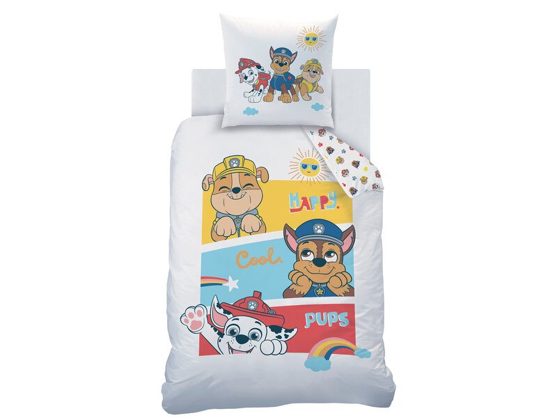 PAW Patrol Dekbedovertrek Happy - Eenpersoons - 140 x 200 cm - Katoen