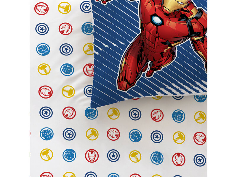 Marvel Avengers Housse de couette Team - Simple - 140 x 200 cm - Coton