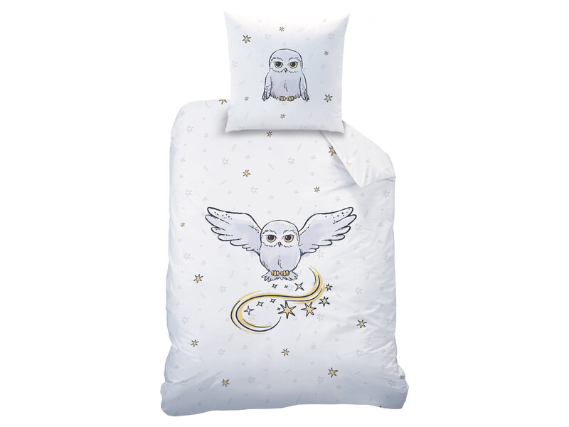 Harry Potter Housse de couette Hibou - Simple - 140 x 200 cm - Coton