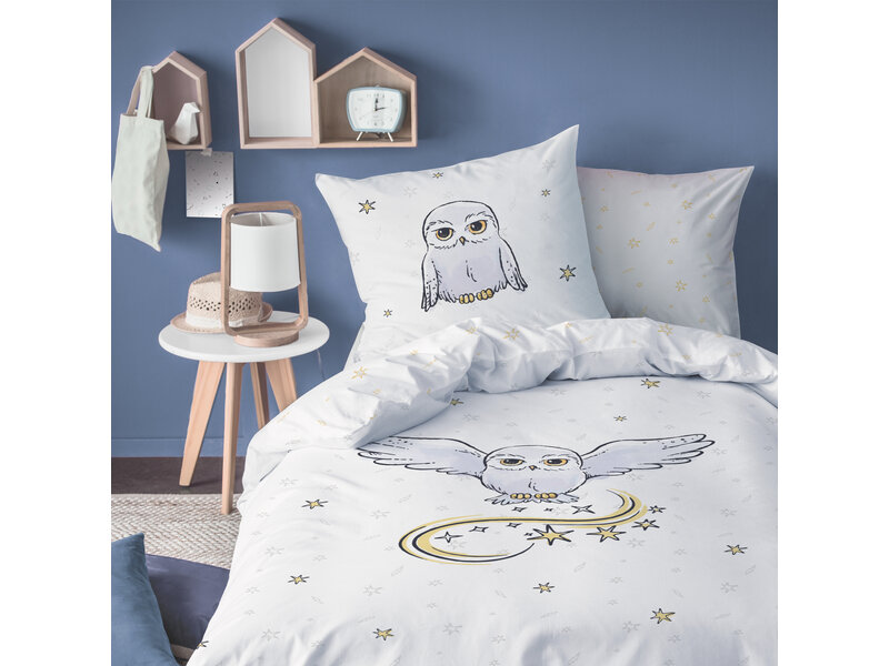 Harry Potter Housse de couette Hibou - Simple - 140 x 200 cm - Coton