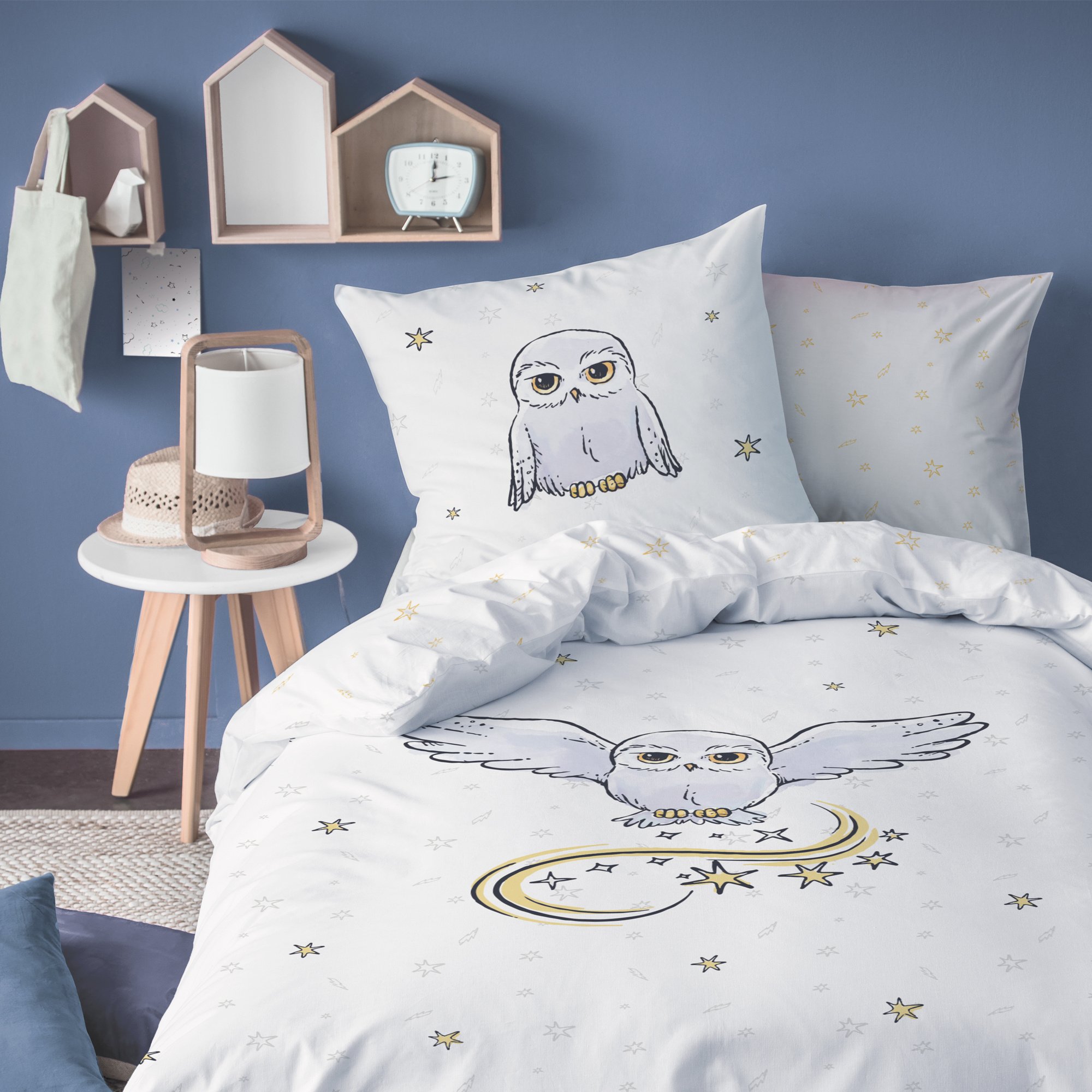 Harry Potter duvet cover Owl 140x200 + 63x63cm 