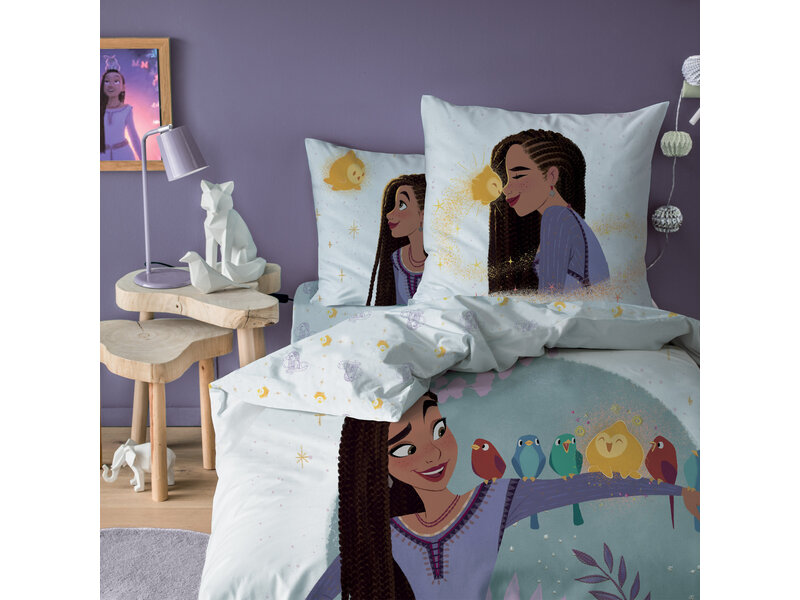 Disney Wish Housse de couette Asha - Simple - 140 x 200 cm - Coton