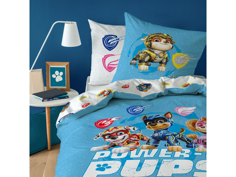 PAW Patrol Bettbezug Power-Up – Einzelbett – 140 x 200 cm – Baumwolle