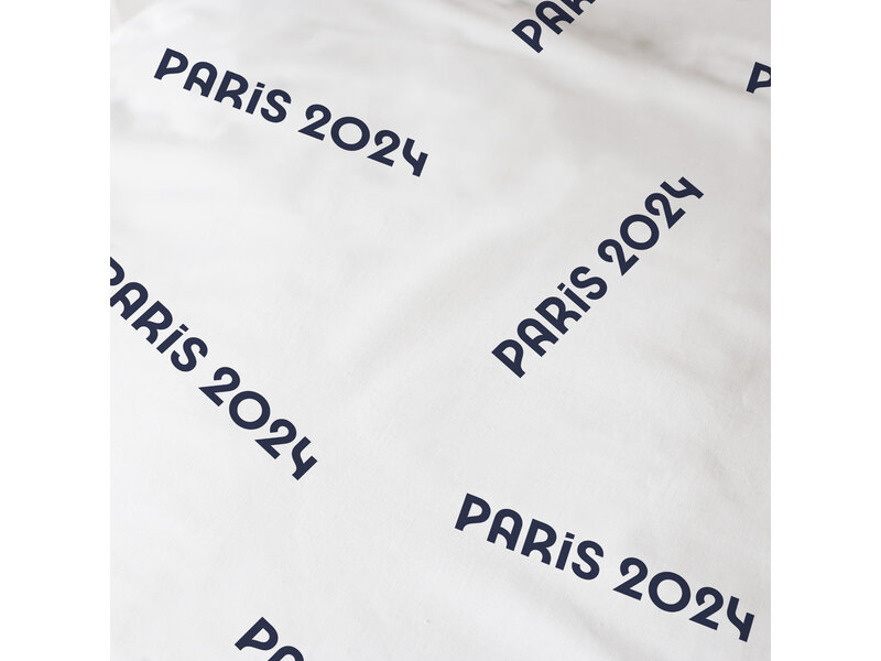 Olympische Spelen Housse de couette Paris 2024 Essentiels - Lits Jumeax - 240 x 220 cm - Coton