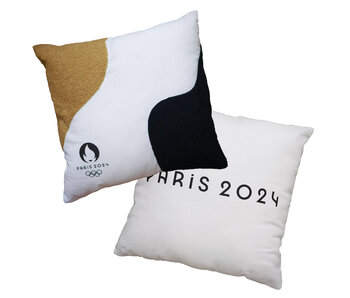 Olympische Spelen Coussin décoratif Paris 2024 40 x 40 cm Polyester