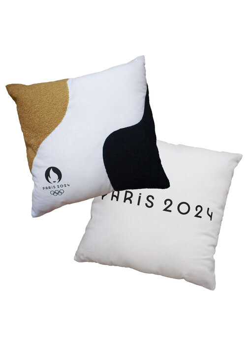 Olympische Spelen Coussin décoratif Paris 2024 40 x 40 cm Polyester