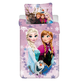 Disney Frozen Housse de couette Elsa et Anna - Simple - 140 x 200 cm - Coton