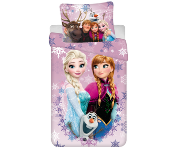 Disney Frozen Dekbedovertrek Elsa en Anna 140 x 200 + 70 x 90 Katoen