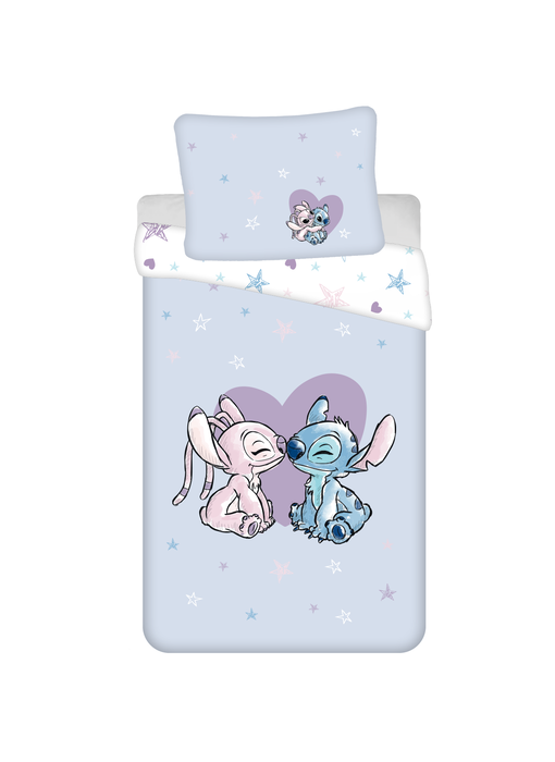 Disney Lilo & Stitch Duvet cover Heart 140 x 200 + 70 x 90 Cotton