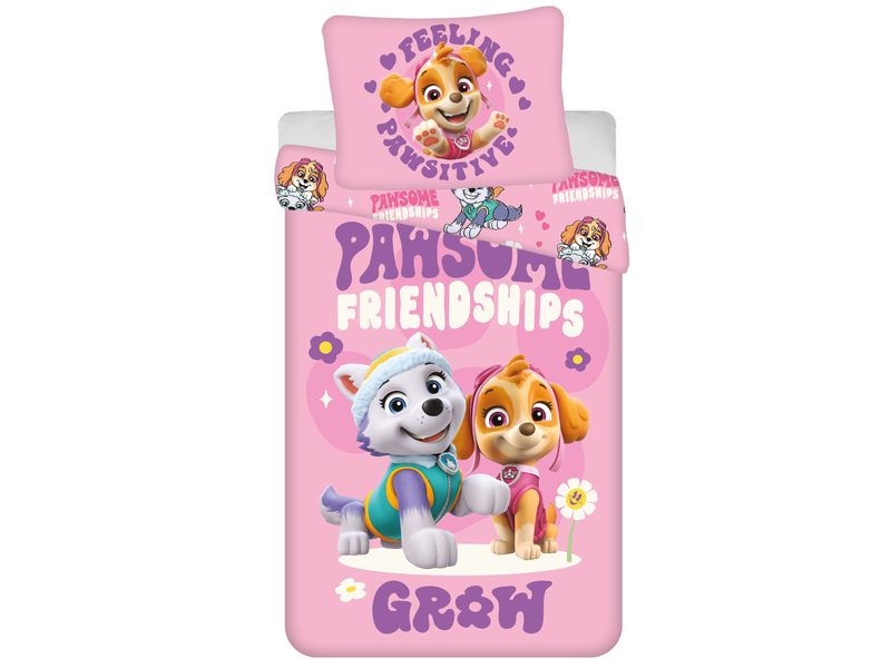 PAW Patrol Bettbezug Pawsome Friendship – Einzelbett – 140 x 200 cm – Polyester
