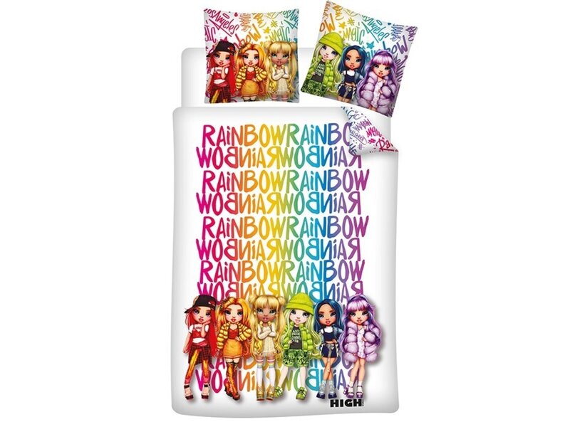 Rainbow High Duvet cover, Fashion School - Single - 140 x 200 cm - Polycotton