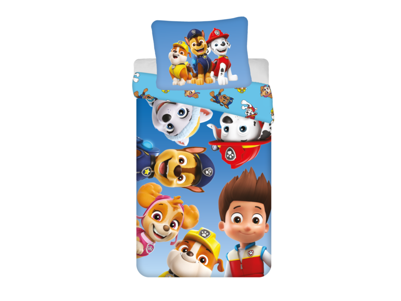 PAW Patrol Dekbedovertrek Puppy Power - Eenpersoons - 140 x 200 cm  - Polyester