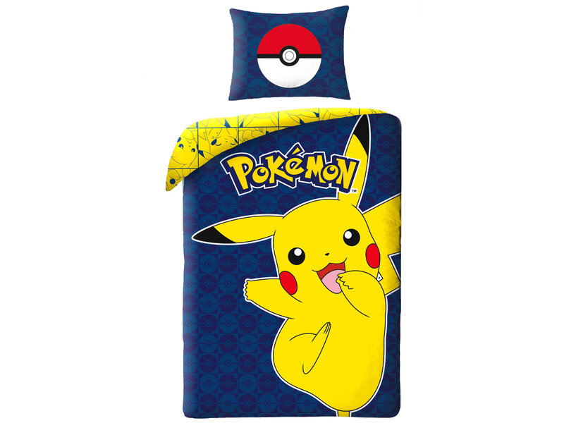 Pokémon Bettbezug, Pokeball – Einzelbett – 140 x 200 cm – Baumwolle