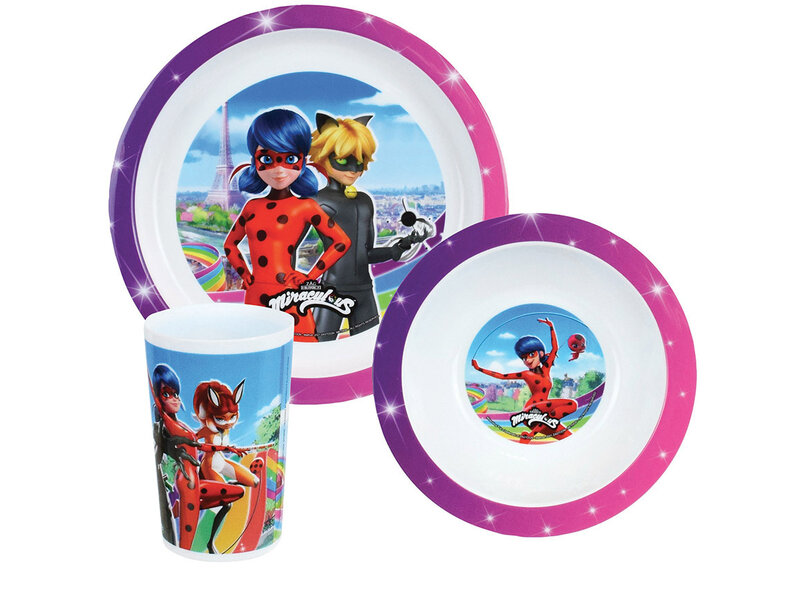 Miraculous Breakfast set Ladybug - 3 pieces - Polypropylene