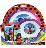 Miraculous Frühstücksset Ladybug - 3-teilig - Polypropylen