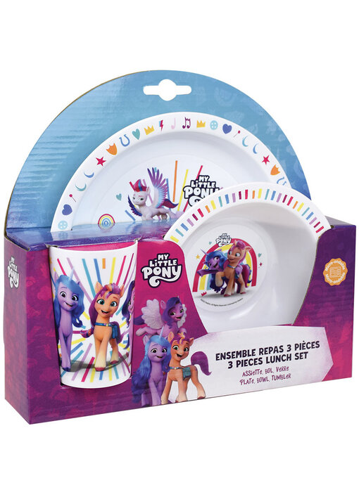 My Little Pony Ontbijtsetje Rainbow 3 delig