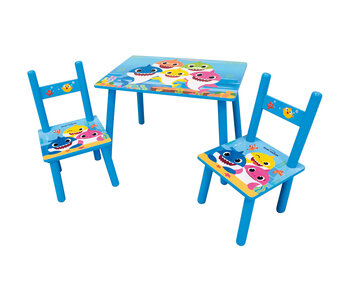 Baby Shark Table with 2 chairs Family - 3 parts