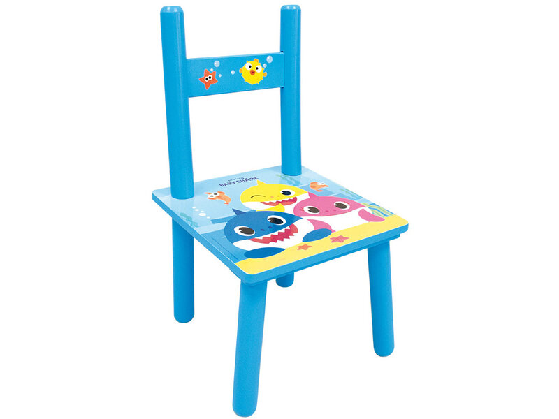 Baby Shark Table avec 2 chaises, Famille - 3 parties - MDF