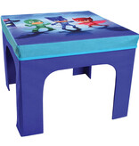 PJ Masks Klappbarer Kindertisch und 2 Hocker, Power Heroes – 50 x 50 x 49 cm + 26 x 26 x 24 cm
