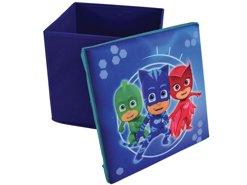 PJ Masks Opvouwbare kindertafel en 2 krukjes, Power Heroes -  50 x 50 x 49 cm + 26 x 26 x 24 cm