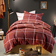 Housse de couette Rosaline Bordeaux 140 x 220 Flanelle de coton