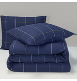 Moodit Housse de couette Ian Evening Bleu - Taille Hôtel - 260 x 240 cm - Flanelle de Coton