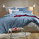 Duvet cover Freya Stone Blue 260 x 240 cm Cotton Flannel