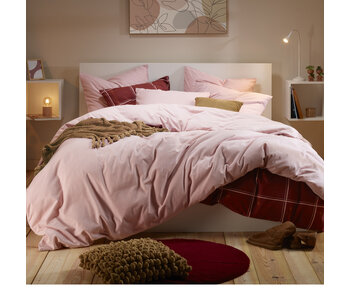 Moodit Bettbezug Freya Pearl Pink 260 x 240 cm Baumwollflanell