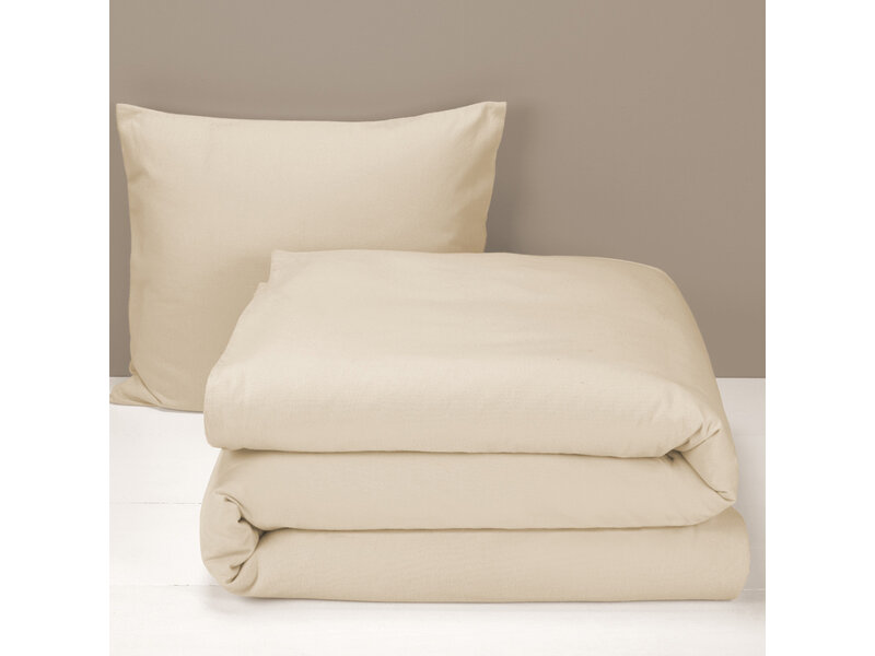 Moodit Duvet cover Freya Cream - Single - 140 x 220 cm - Cotton Flannel