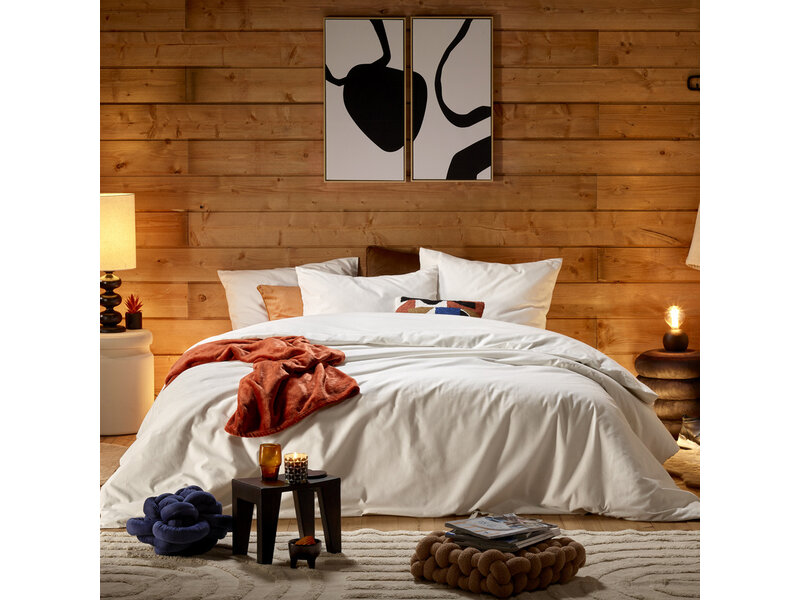 Moodit Duvet cover Freya Cream - Hotel size - 260 x 240 cm - Cotton Flannel