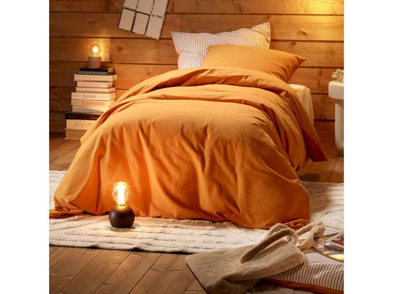 De Witte Lietaer Duvet cover Laura Copper - Single - 140 x 200/220 cm - Cotton Flannel