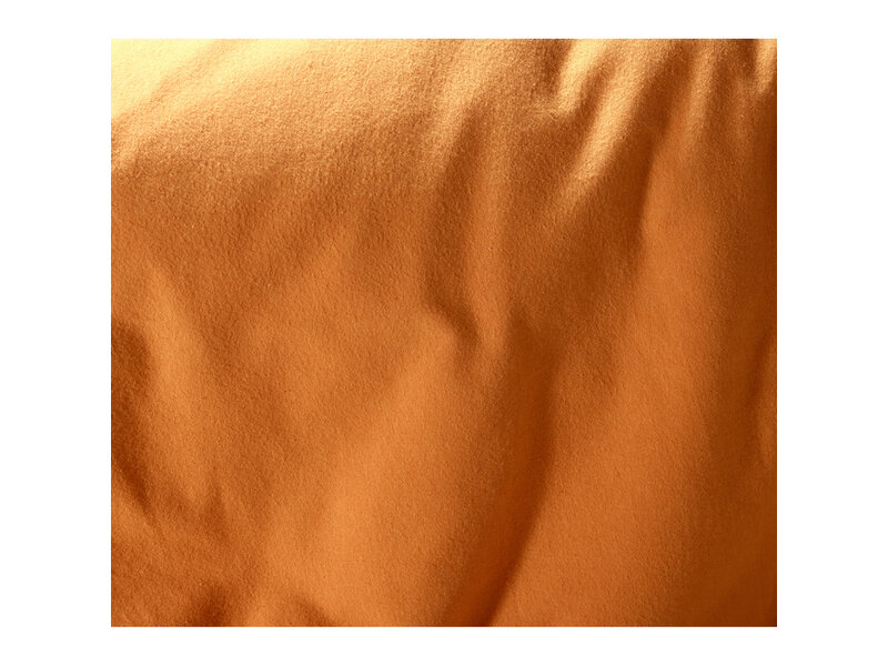 De Witte Lietaer Housse de couette Laura Copper - Simple - 140 x 200/220 cm - Flanelle de Coton