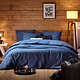 Duvet cover Laura Blue Indigo 200 x 200/220 cm Cotton Flannel