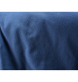 De Witte Lietaer Dekbedovertrek Laura Blue Indigo - Tweepersoons - 200 x 200/220 cm - Katoen Flanel