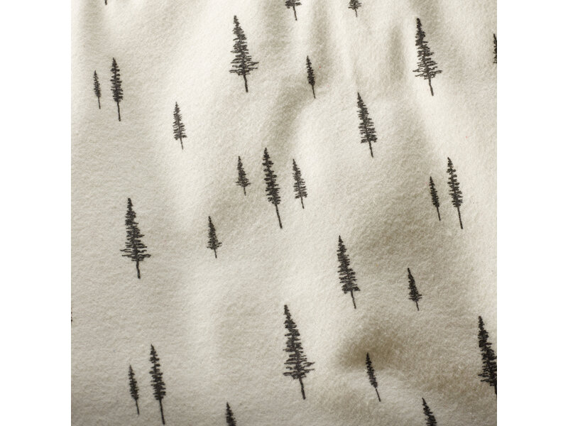 De Witte Lietaer Dekbedovertrek Dentree Soft White - Eenpersoons - 140 x 200/220 cm - Katoen Flanel