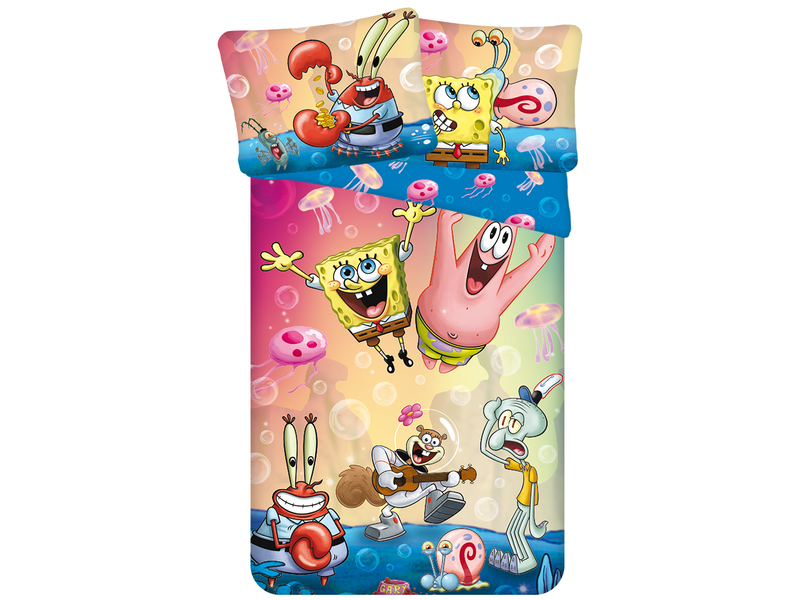 SpongeBob Dekbedovertrek Bikinibroek - Eenpersoons - 140 x 200 cm  - Polyester