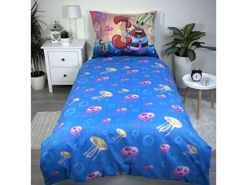 SpongeBob Dekbedovertrek Bikinibroek - Eenpersoons - 140 x 200 cm  - Polyester