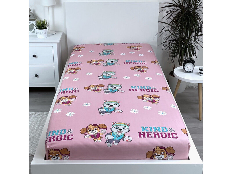 PAW Patrol Drap housse Heroic - Simple - 90 x 190/200cm - Coton