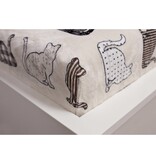 Sweet Home Spannbetttuch Katzen – Einzelbett – 90 x 190/200 cm – Fleece
