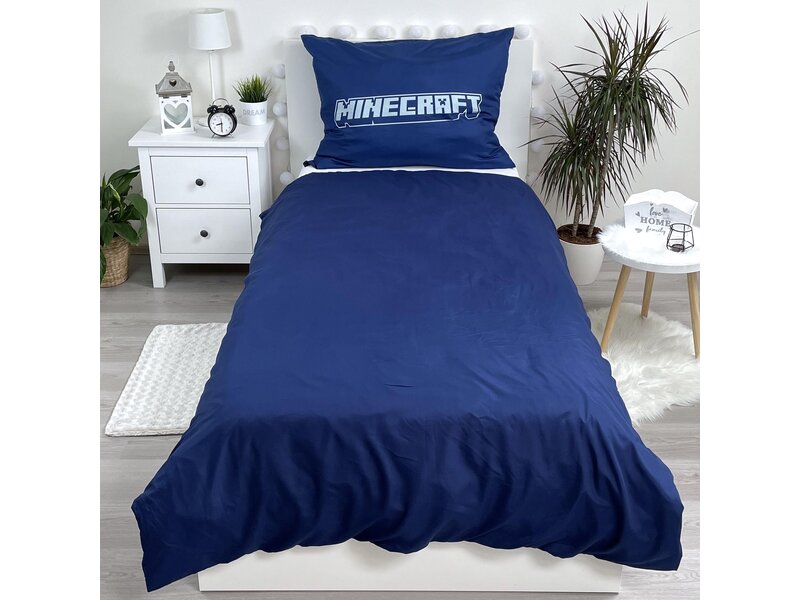 Minecraft Bettbezug Emblematic – Einzelbett – 140 x 200 cm – Polyester
