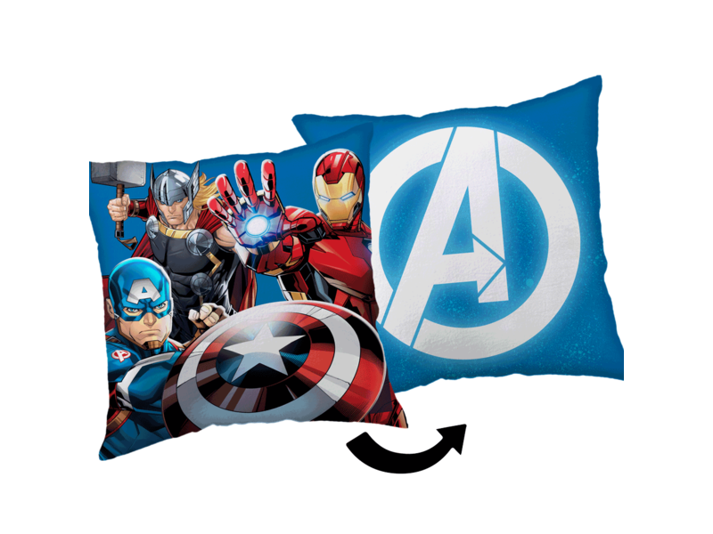 Marvel Avengers Coussin décoratif Logo - 35 x 35 cm - Polyester