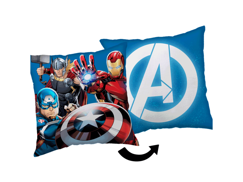 Marvel Avengers Dekokissen Logo - 35 x 35 cm - Polyester