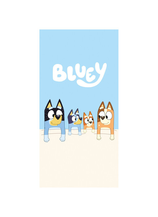 Bluey Beach towel Family 70 x 140 cm Cotton