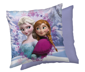 Disney Frozen Coussin décoratif Anna Elsa 40 x 40 cm Polyester