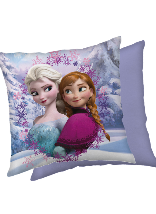 Disney Frozen Coussin décoratif Anna Elsa 40 x 40 cm Polyester