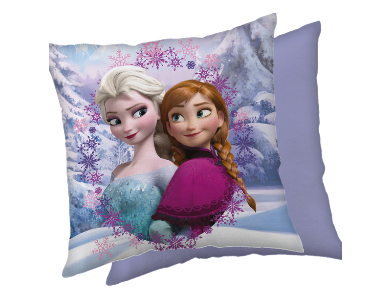 Disney Frozen Coussin décoratif Anna Elsa - 40 x 40 cm - Polyester