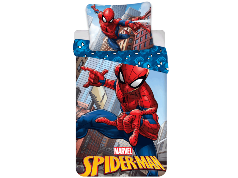 SpiderMan Duvet cover City - Single - 140 x 200 cm - Cotton