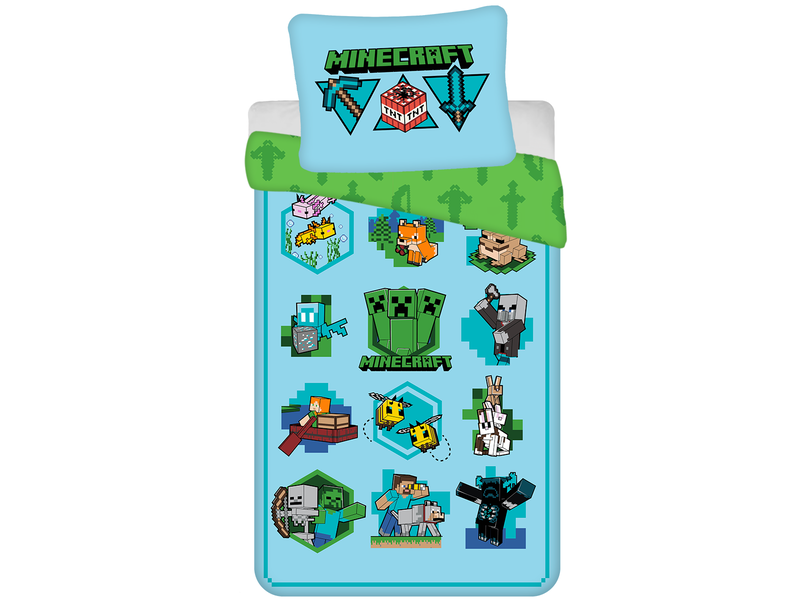 Minecraft Duvet cover Let's Play - Single - 140 x 200 cm - Cotton