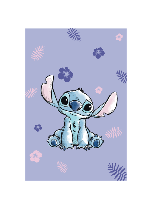 Disney Lilo & Stitch Fleecedecke Blume 100 x 150 cm Polyester