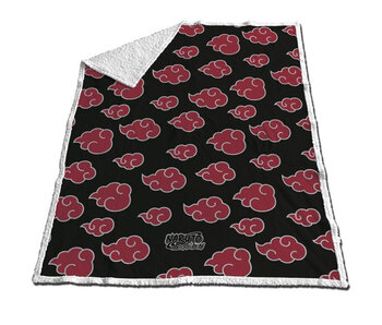 Naruto Fleece-Plaid Red Cloud 130 x 170 cm Sherpa-Fleece